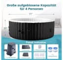 Meulbaty Aufblasbarer Whirlpool für 4 Personen mit 110 Düsen Bild 3