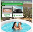 Meulbaty Aufblasbarer Whirlpool für 4 Personen mit 110 Düsen Bild 4