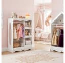 VOWNER Kinderkleiderschrank Weiß mit Spiegel und Regalen Bild 5