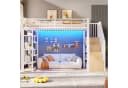 Ulife Hochbett mit LED-Licht und Ablagefach Weiß Bild 2