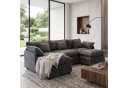 Urhanherry Modulsofa Chenille Beige Grau Cloud Sofa Bild 2