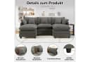 Urhanherry Modulsofa Chenille Beige Grau Cloud Sofa Bild 4