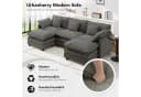 Urhanherry Modulsofa Chenille Beige Grau Cloud Sofa Bild 5