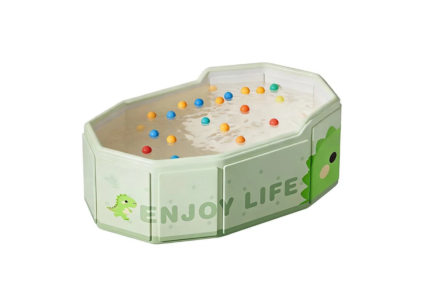 Fine Life Pro Faltbare Babybadewanne Grün Antibakteriell - Bild 2