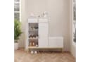 radelldar Schuhschrank mit Sitzbank Weiß/Gold Bild 4