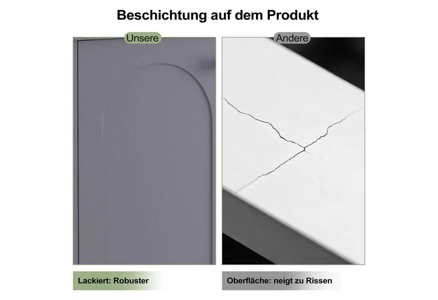 radelldar Waschbeckenunterschrank Grau U-Form 2 Türen - Bild 3