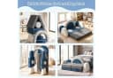 radelldar Modulares Kindersofa 7/12 Teile Samt Blau/Beige/Grau/Rosa Bild 1
