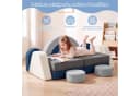 radelldar Modulares Kindersofa 7/12 Teile Samt Blau/Beige/Grau/Rosa Bild 3