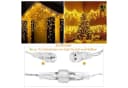 Quntis LED-Lichterkette 4M Warmweiß 144 LEDs Eisregen Außen Bild 1