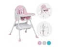 FOXSPORT Kinderklappstuhl 2 in 1 Babystuhl Kombiessstuhl Rosa Bild 2
