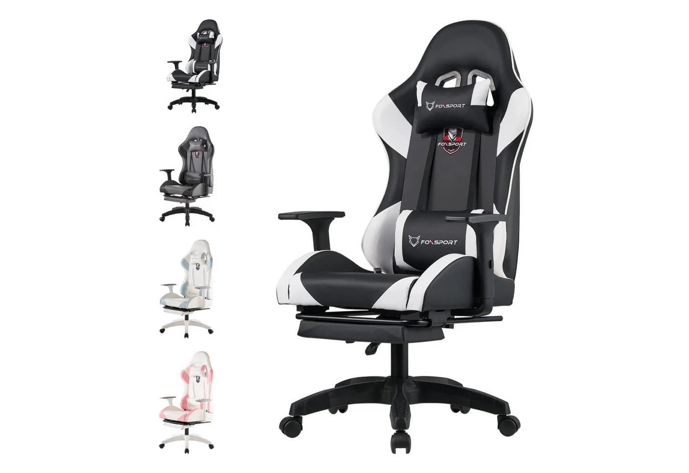 IKIDO Gaming-Stuhl PC-Bürostuhl Ergonomisch 200 kg 150° Rückenlehne - Bild 2