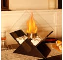 JHY DESIGN Tisch-Feuerschale 37cm Schwarz Bioethanol Bild 4