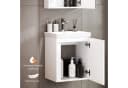 Planetmöbel Badmöbel-Set mit Spiegelschrank 50 cm Weiß Bild 5