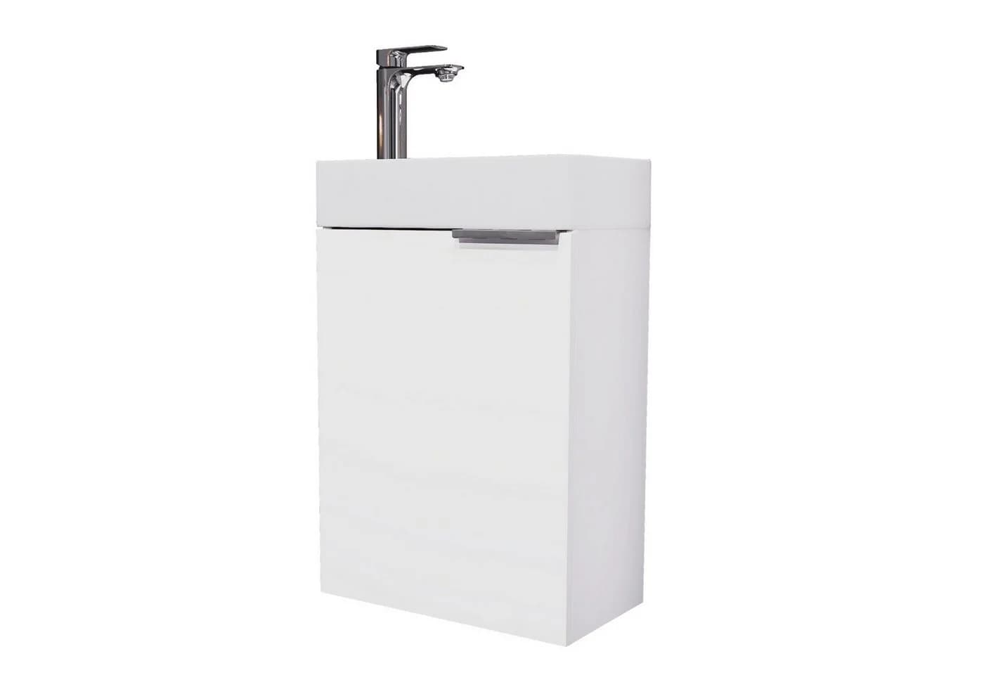 Planetmöbel Waschtisch Waschbeckenunterschrank 40cm Weiß - Bild 2
