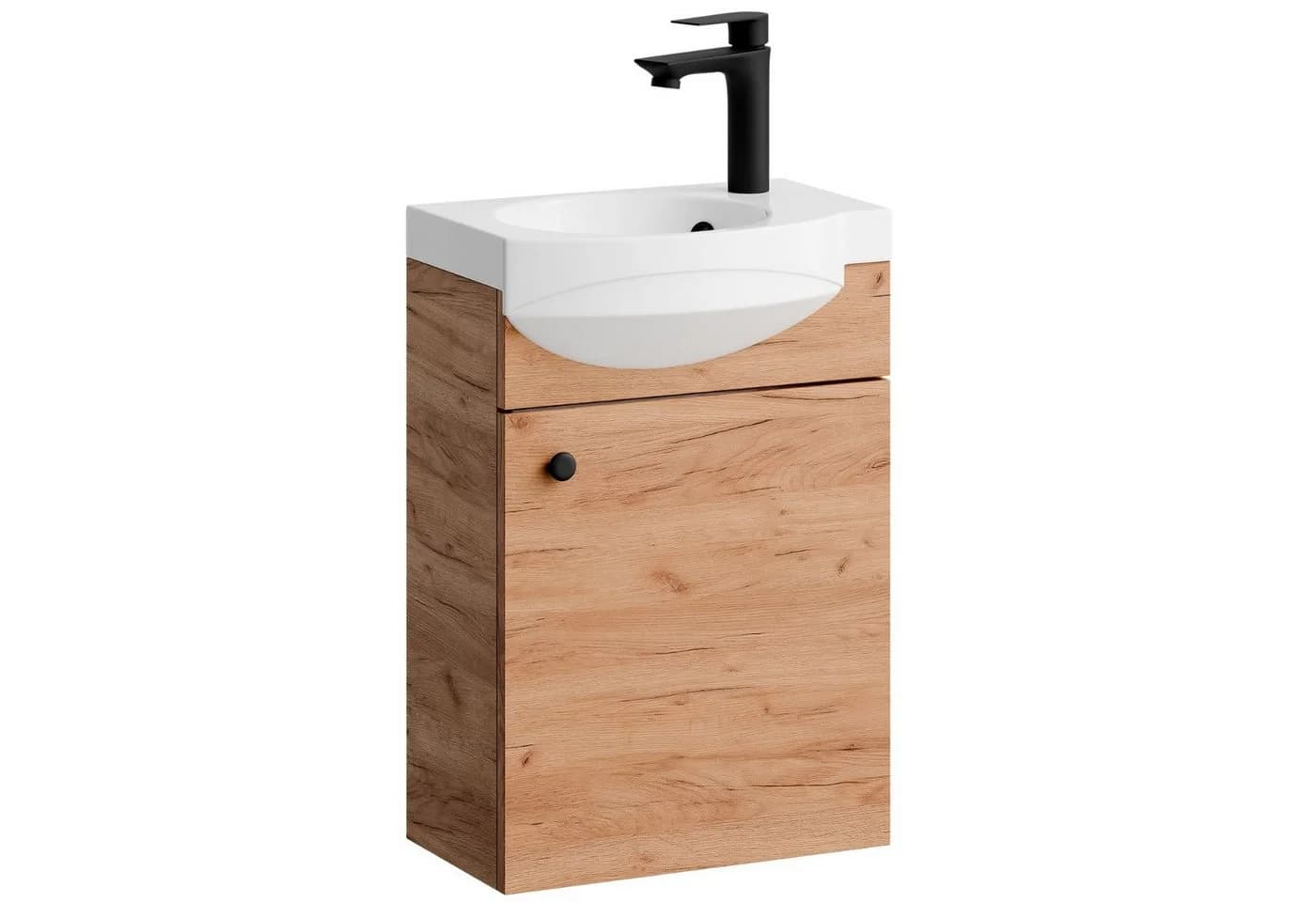 Planetmöbel Waschtischunterschrank 40cm Gold-Eiche Modern - Bild 2