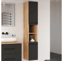 Planetmöbel Hochschrank LUX Gold Eiche / Anthrazit 30 cm Bild 5
