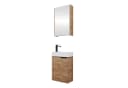 Planetmöbel Badmöbel-Set 40 cm Gold-Eiche mit Spiegelschrank Bild 2
