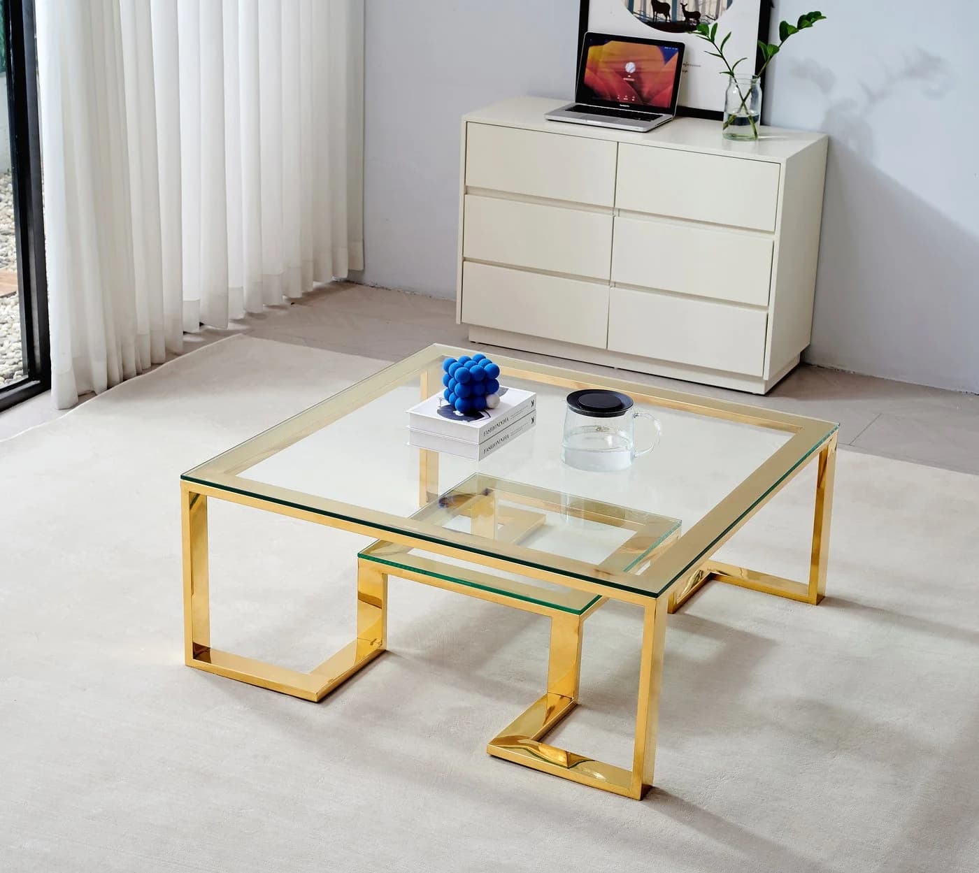 Alesvelt Couchtisch 100cm Gold