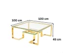 Alesvelt Couchtisch 100cm Gold Bild 3