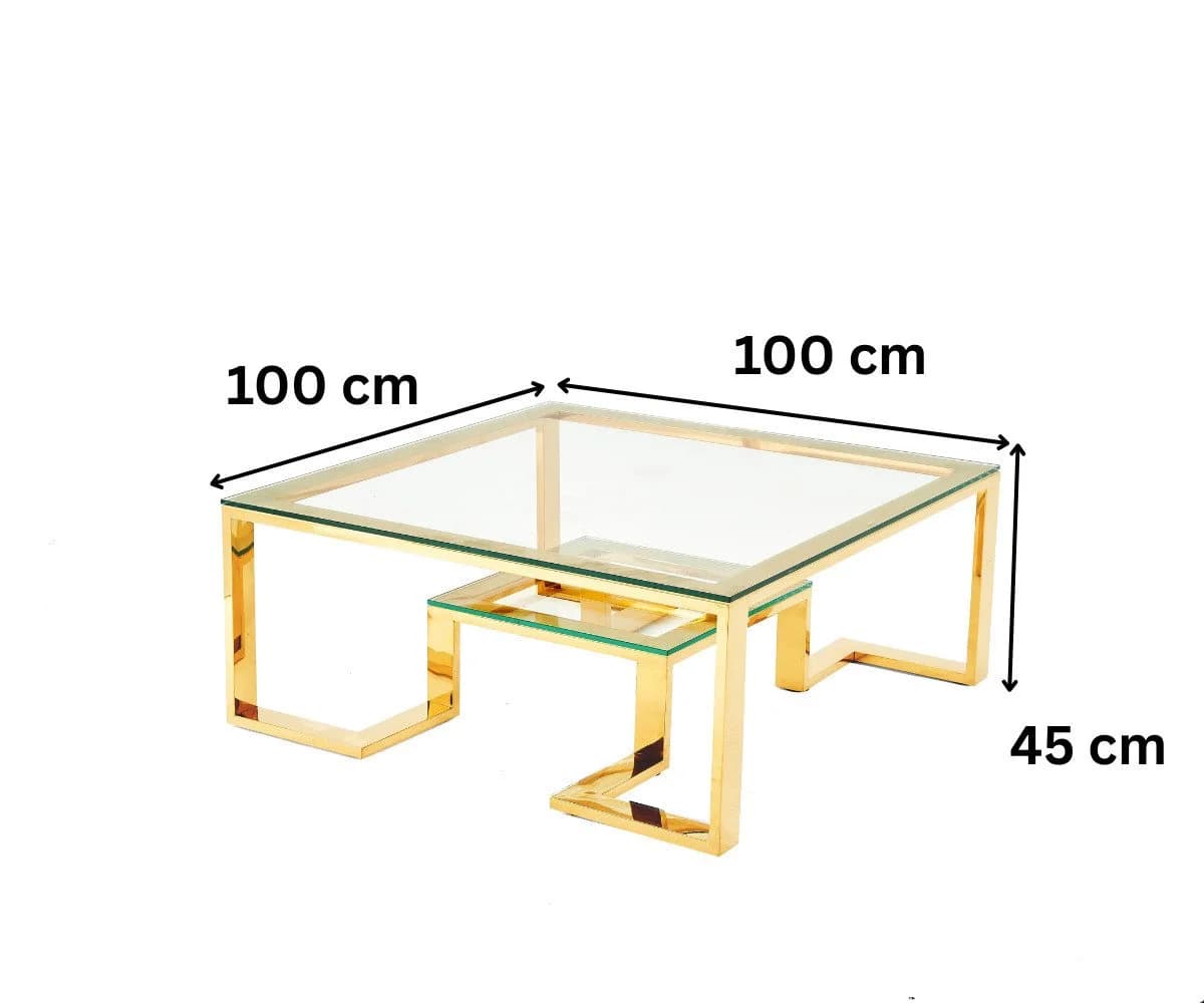 Alesvelt Couchtisch 100cm Gold - Bild 3