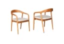 alesvelt Esszimmerstuhl mit Armlehne Dunkelbraun Massivholz Set Bild 1