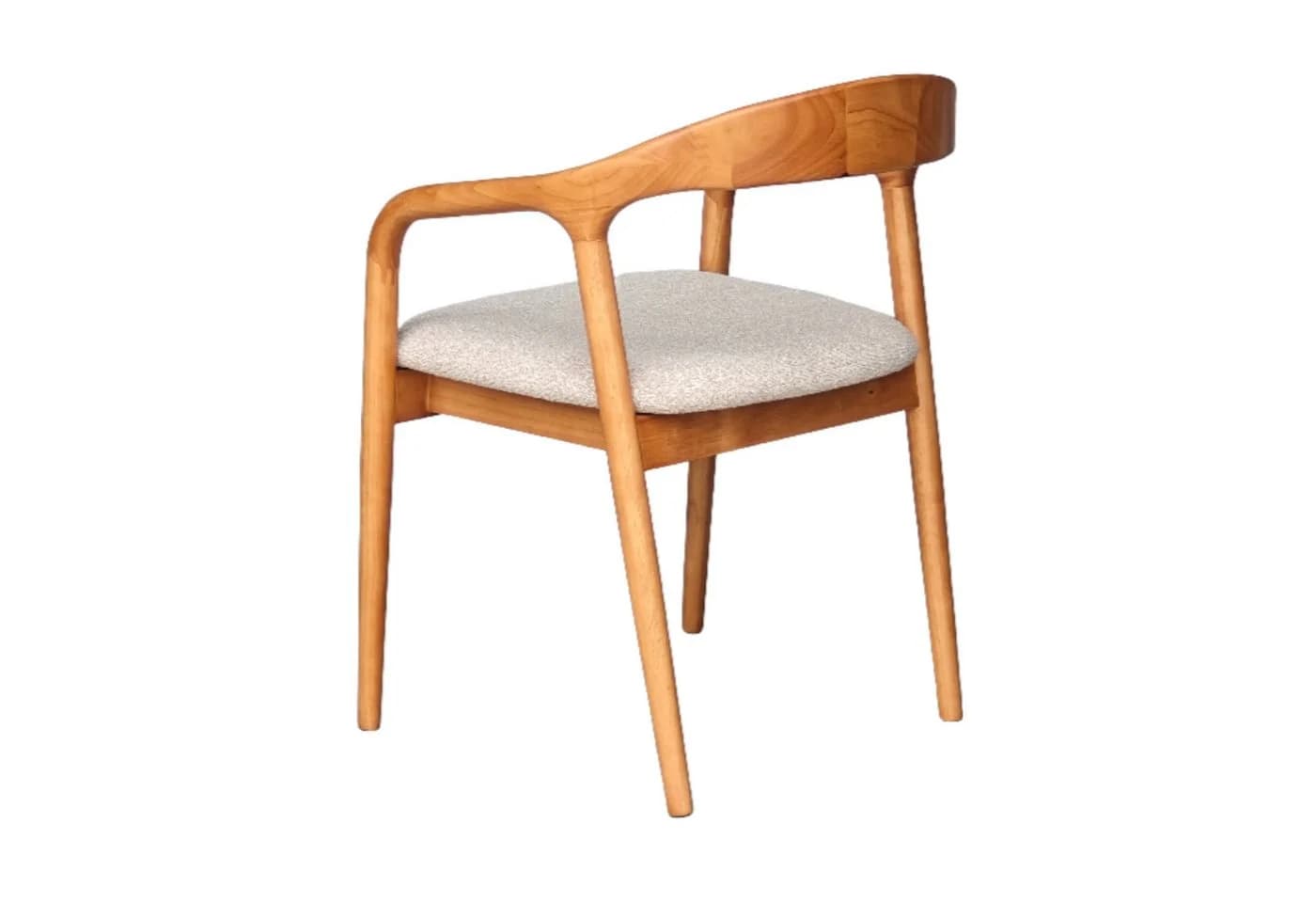 alesvelt Esszimmerstuhl mit Armlehne Dunkelbraun Massivholz Set - Bild 4