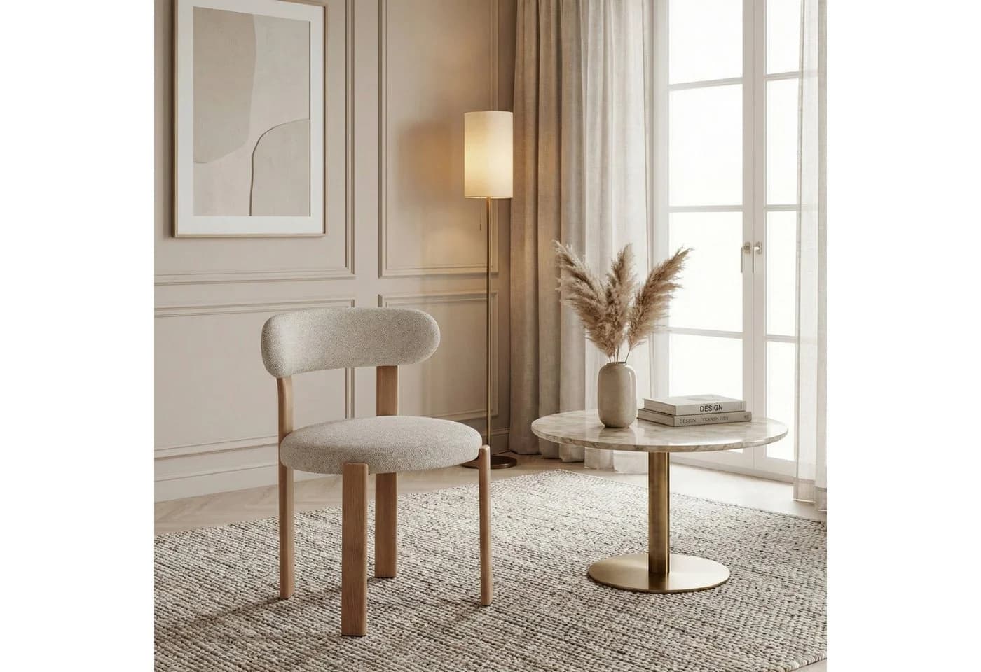 alesvelt Esszimmerstuhl BROOKE Beige Skandinavisch - Bild 2