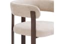 alesvelt Esszimmerstuhl Rick mit Armlehne gepolstert Beige/Cappuccino Bild 1