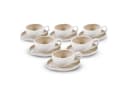 Bricard Espressotasse Set BARLES 12-teilig Weiß/Taupe Bild 4