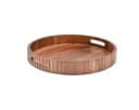 Bricard Serviertablett Rund Massivholz Akazien 35,5 cm Braun Bild 1
