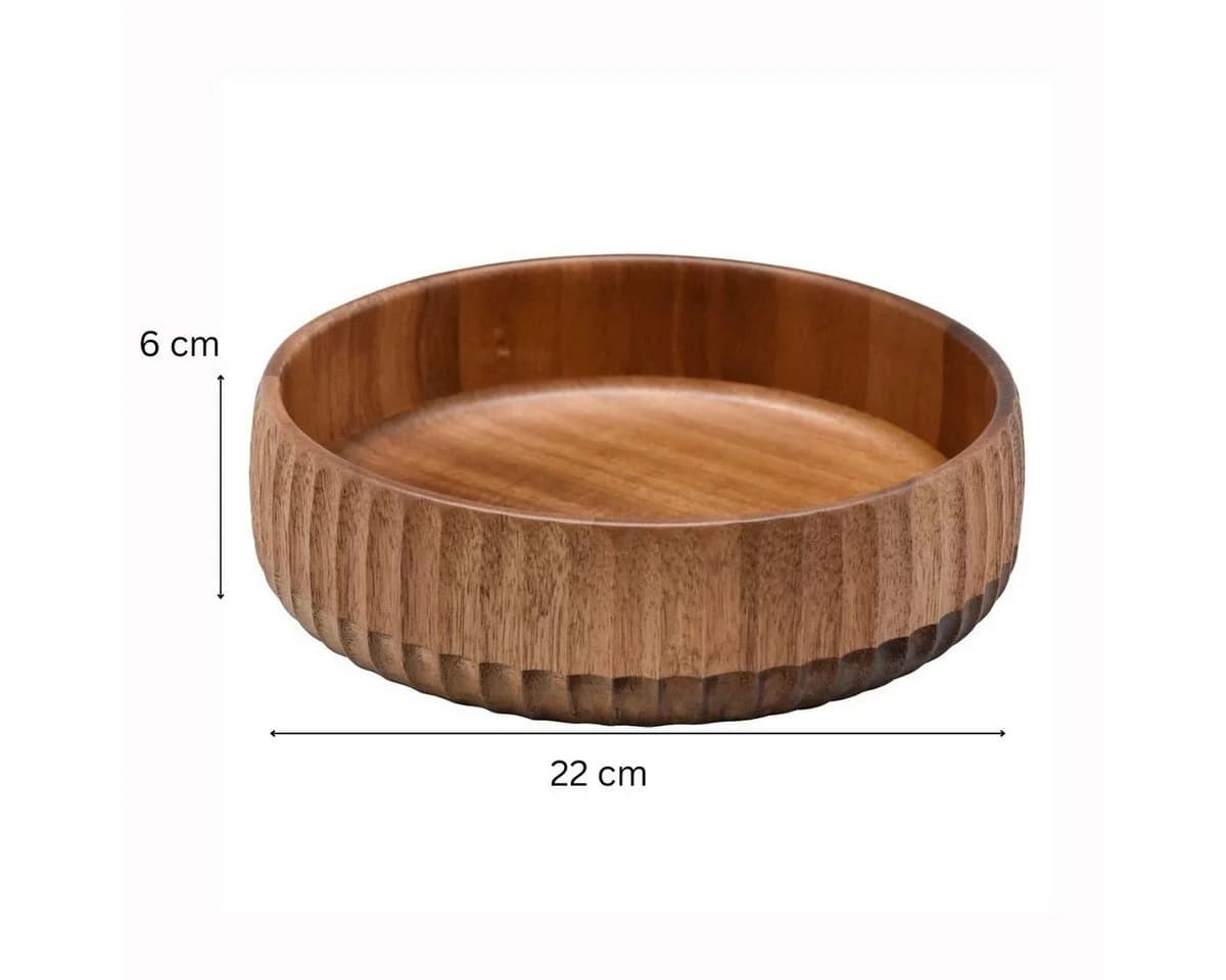 Bricard Servierschüssel Akazienholz Massiv 22 cm Natur - Bild 3