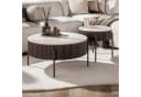 Alesvelt Couchtisch-Set CERAMO 2-tlg. 3D-Keramik Eiche Bild 2