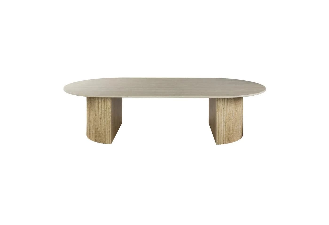 alesvelt Couchtisch SIENNA TRAVERTINO Lowboard-Tisch 135x70x35cm - Bild 5