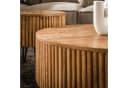 alesvelt Couchtisch-Set Elio Tamburo Mangoholz Lamellen-Design 2er Set Bild 1
