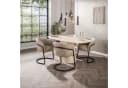 alesvelt Esstisch CENTRO TRAVERTINO Dänisch-Oval Keramik Beige Bild 1