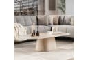 alesvelt Couchtisch CENTRO Travertino Keramik Dänisch Oval Bild 1