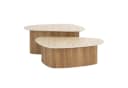 Couchtisch Set Romano Triangolo Travertin-Optik Eiche Bild 5