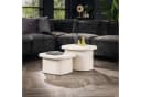 alesvelt Couchtisch Set STONE ORGANICO 2-teilig Marmor-Verbundstoff Bild 4