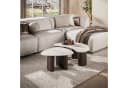 alesvelt Couchtisch Set CERAMO ONDA 2er-Set Taj-Mahal Keramik Rillen-Gestell Bild 1