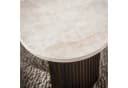 alesvelt Couchtisch Set CERAMO ONDA 2er-Set Taj-Mahal Keramik Rillen-Gestell Bild 4