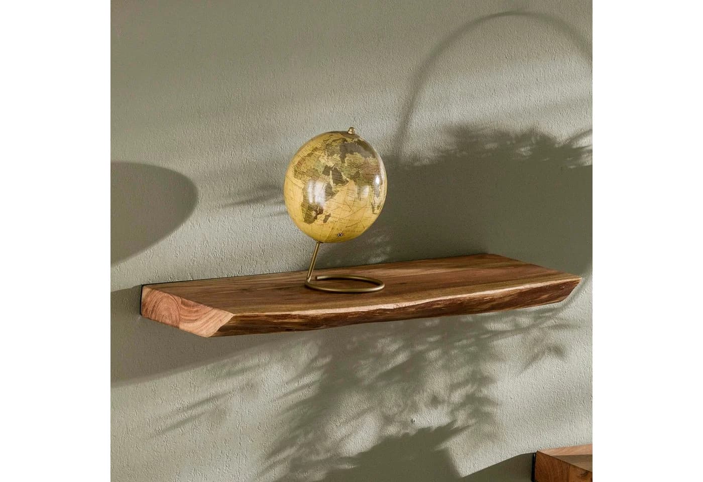 alesvelt Schwebendes Wandregal Akazienholz Baumkante - Bild 2
