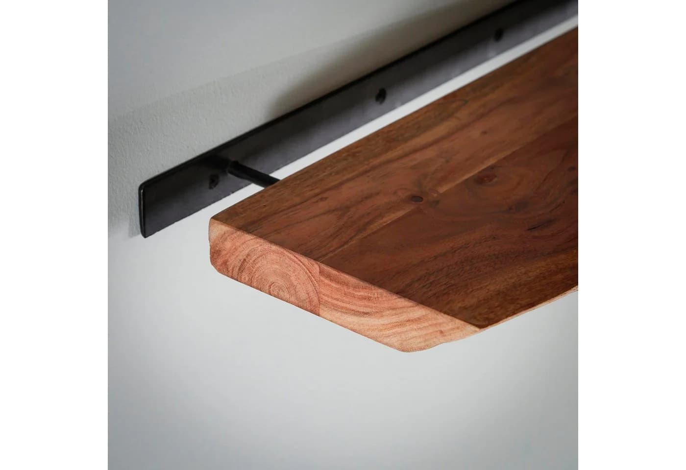 alesvelt Schwebendes Wandregal Akazienholz Baumkante - Bild 4