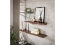 alesvelt Wandregal CARVE DRIFTWOOD Massivholz Braun Soft-Edge Bild 3