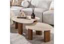 alesvelt Couchtisch Set CERAMO APERTO 2-tlg. 3D-Keramik organisches Design Bild 2