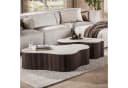 alesvelt CERAMO GRANDE Couchtisch Set 2-teilig 3D-Keramik Travertin-Optik Bild 2