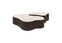 alesvelt CERAMO GRANDE Couchtisch Set 2-teilig 3D-Keramik Travertin-Optik Bild 5