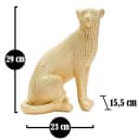 MF Dekofigur Majestic Leopard Gold 23x29 cm Luxuriöse Skulptur aus Resin Bild 3