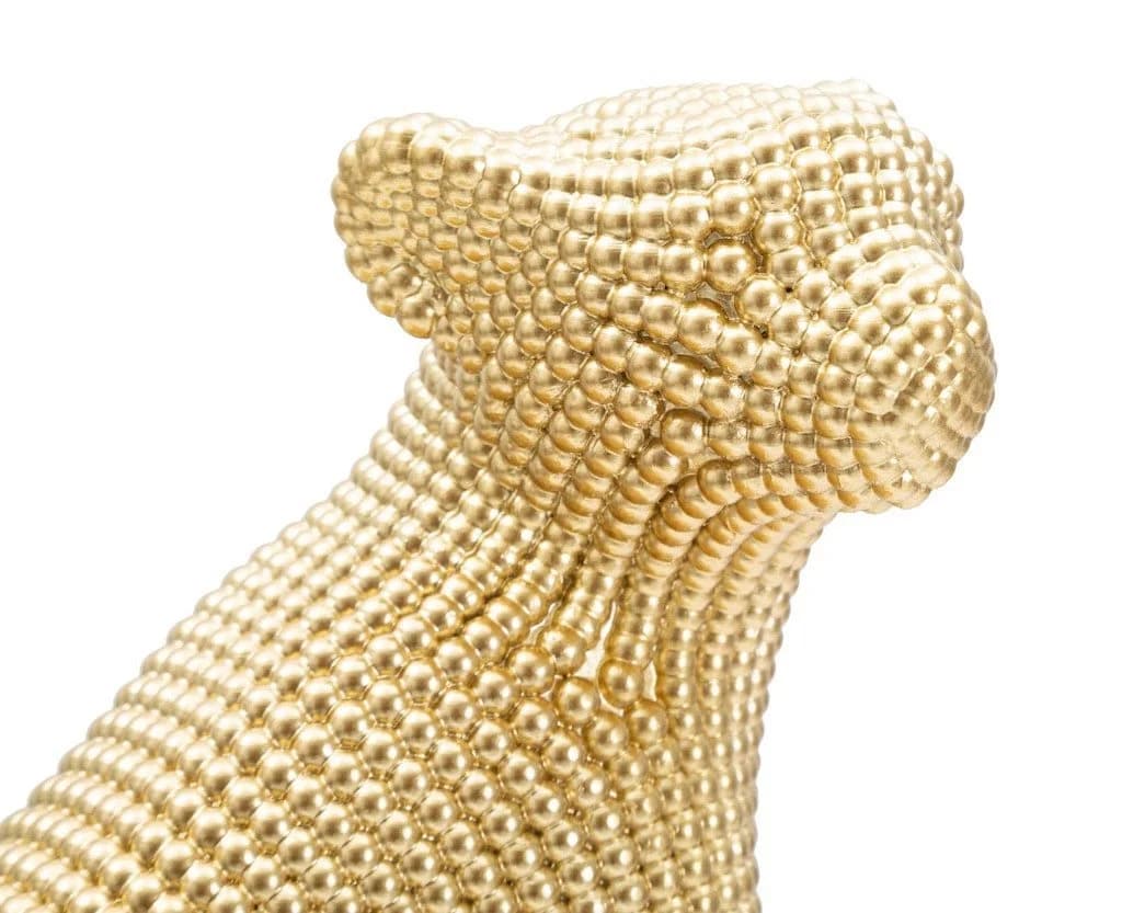 MF Dekofigur Majestic Leopard Gold 23x29 cm Luxuriöse Skulptur aus Resin - Bild 4