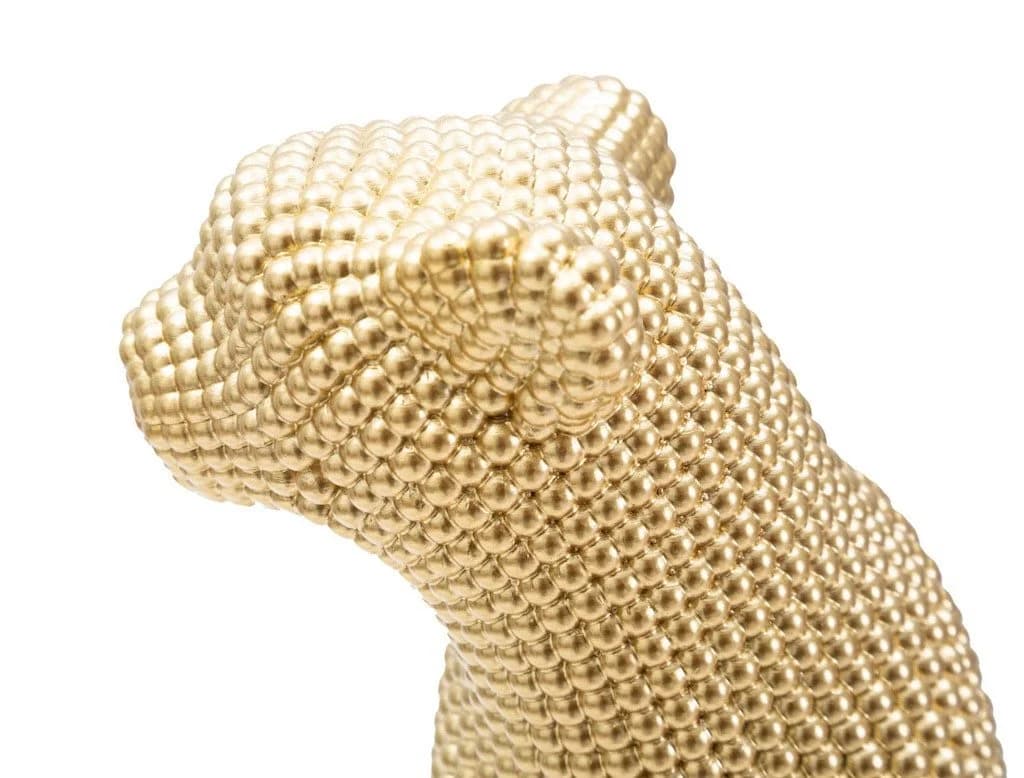 MF Dekofigur Majestic Leopard Gold 23x29 cm Luxuriöse Skulptur aus Resin - Bild 5