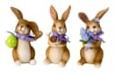 MF Osterfigur Osterhase Lino 3er Set stehend Dekofiguren mit Schleife Bild 2